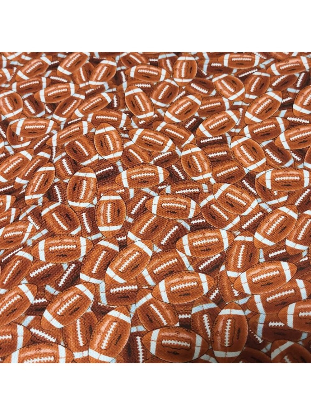 Vintage Football Fabric 5.5 yards micro print balls cotton quilting crafts